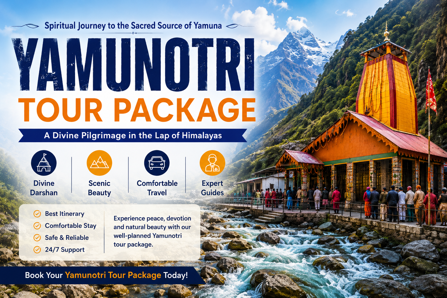 Yamunotri Tour Package – A Divine Journey to the Sacred Origin of Yamuna