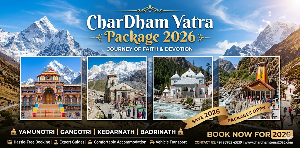Char Dham Yatra Package 2026 – Travel Guide, Itinerary, Prices & Booking Details