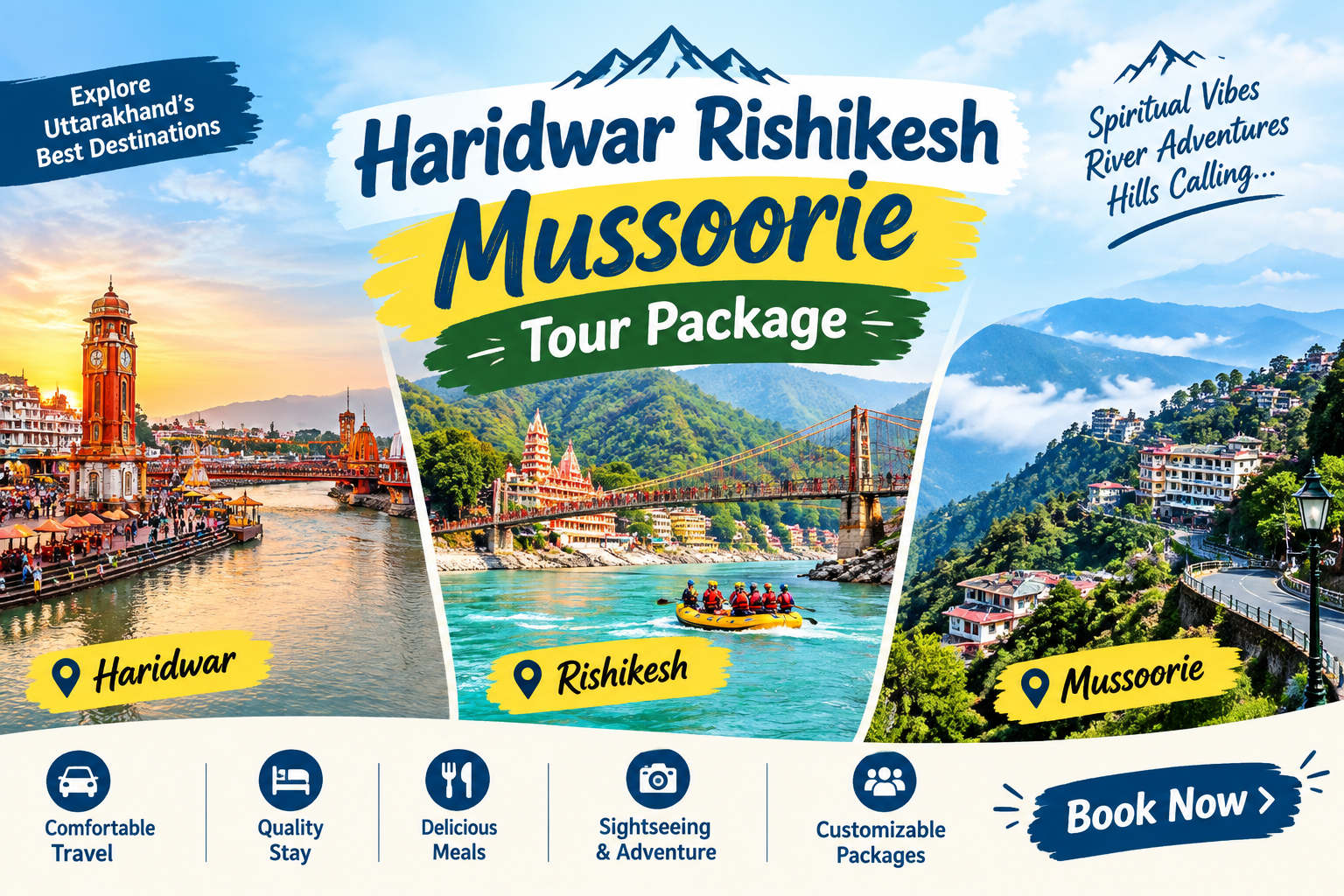 Haridwar Rishikesh Mussoorie Tour Package – Complete Travel Guide
