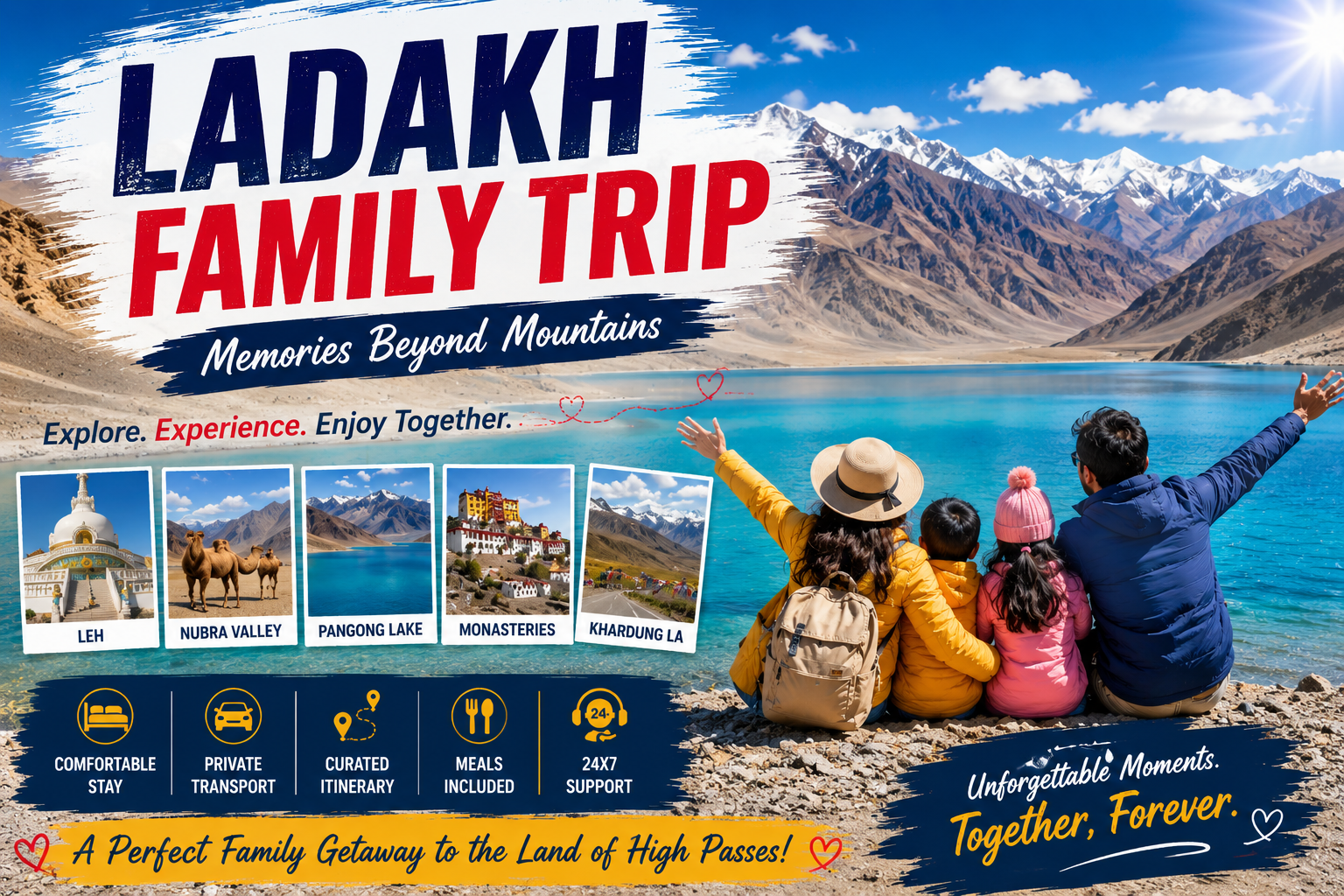 Ladakh Family Trip Package 2026 | Best Family Tour to Ladakh – My Trip Baba