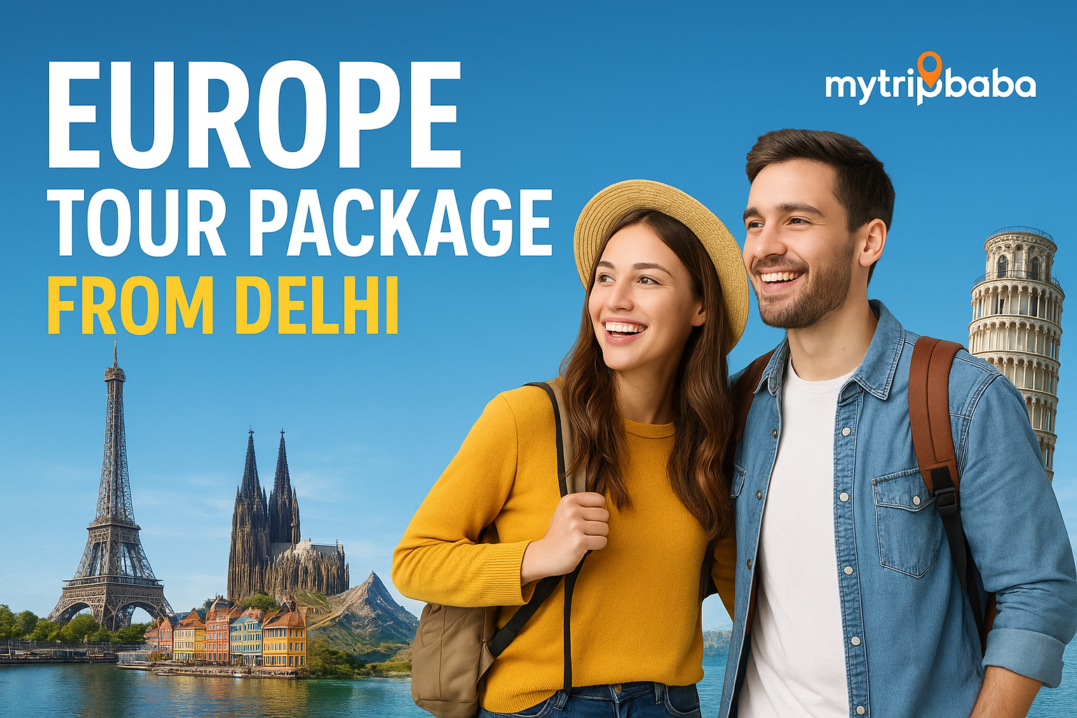 🌍 Europe Tour Package from Delhi – Explore the Beauty of Europe with My Trip Baba