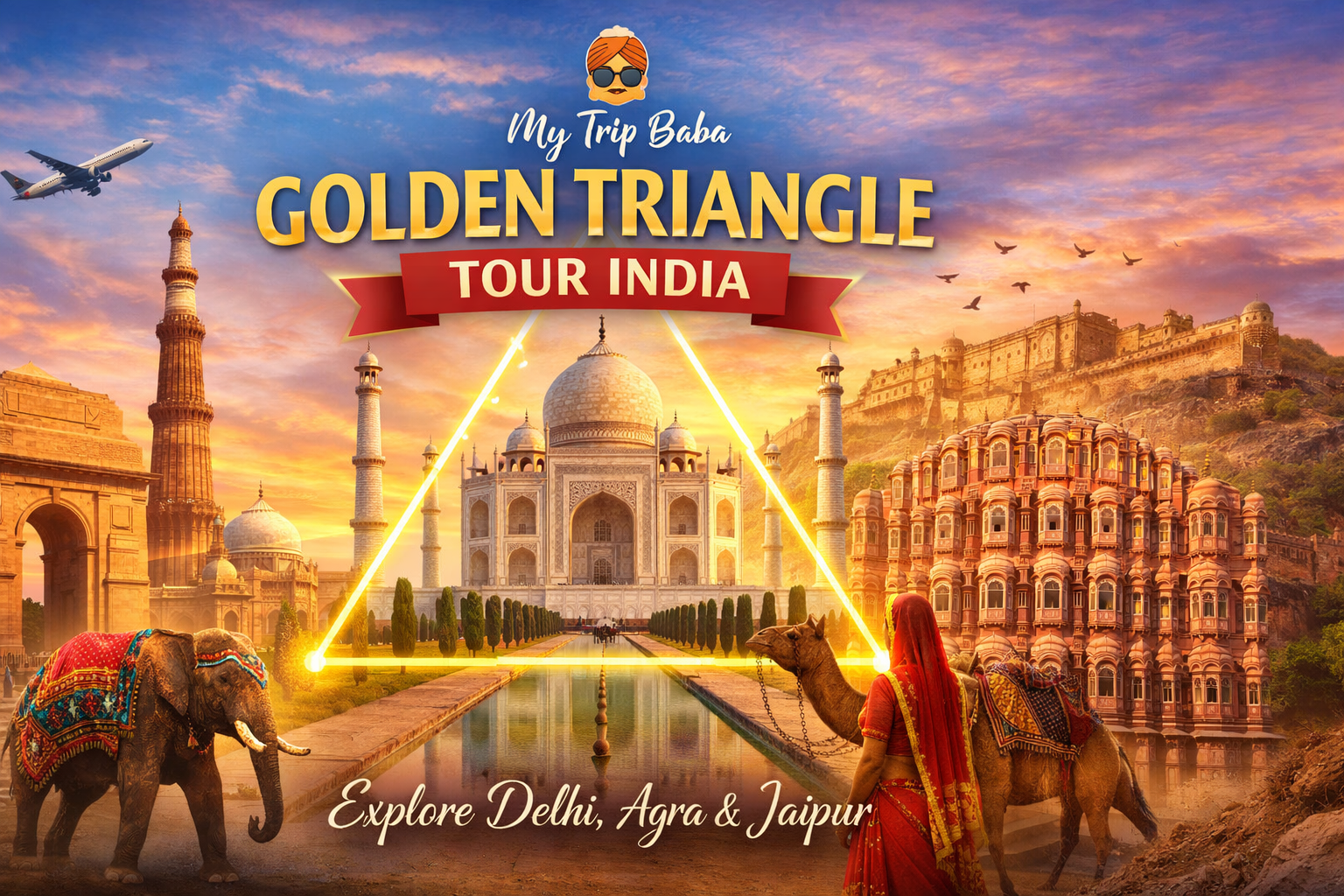 Golden Triangle Tour India – Best Delhi Agra Jaipur Trip | My Trip Baba