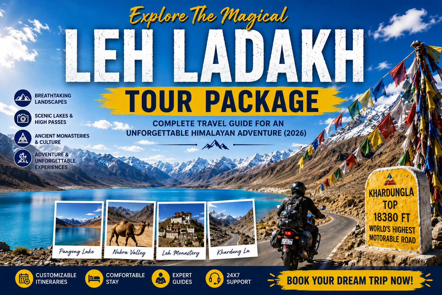 Leh Ladakh Tour Package | Affordable Leh Ladakh Trip Packages 2026 – My Trip Baba