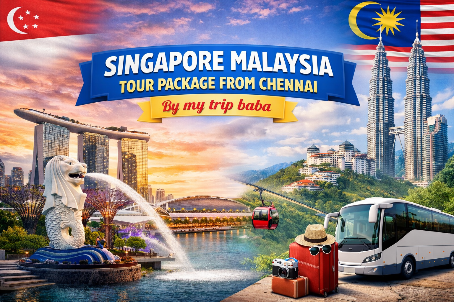 Singapore Malaysia Tour Package from Chennai | Affordable Deals by my trip baba