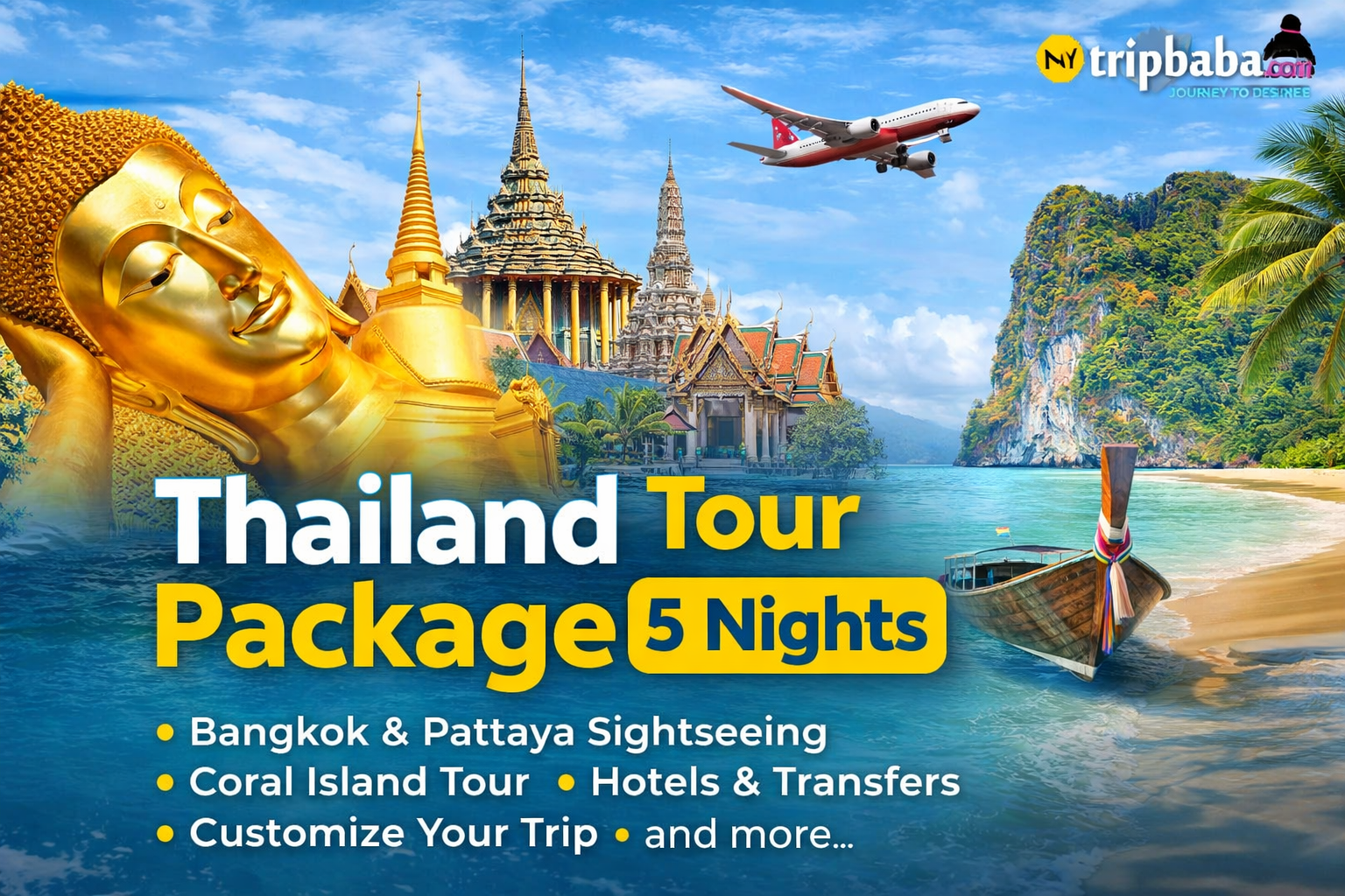 Thailand Tour Package 5 Nights | Best Thailand Trip Deal – Mytrip BABA
