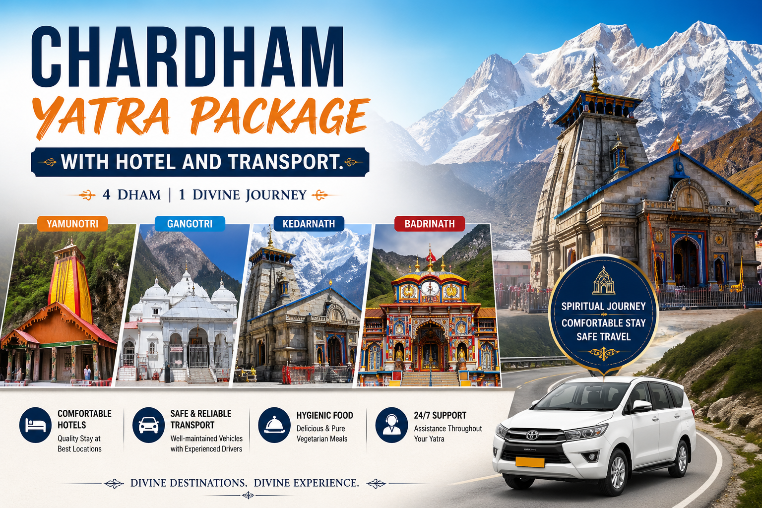 Chardham Yatra Package with Hotel and Transport | Best Travel Deals 2026