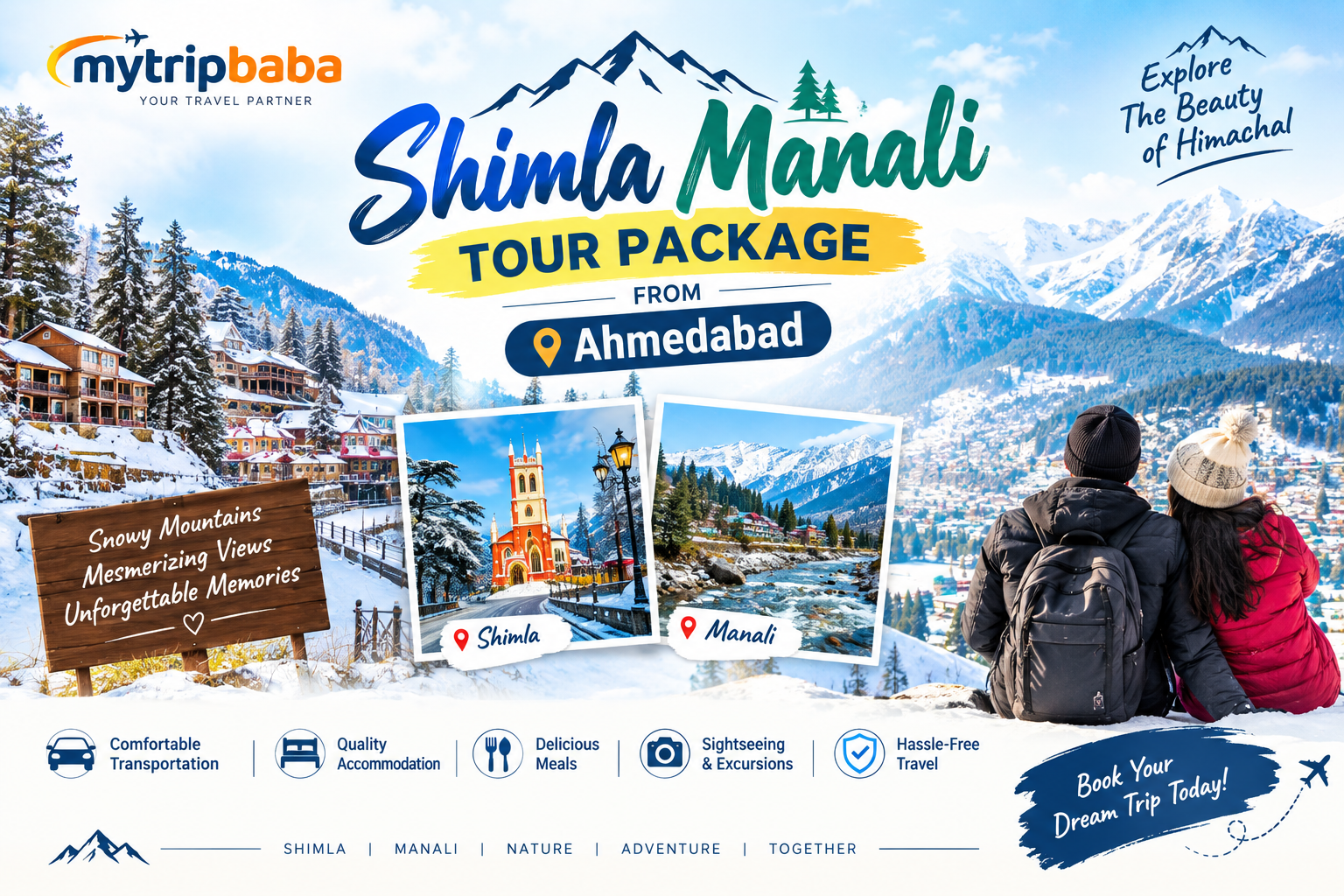 Shimla Manali Tour Package from Ahmedabad