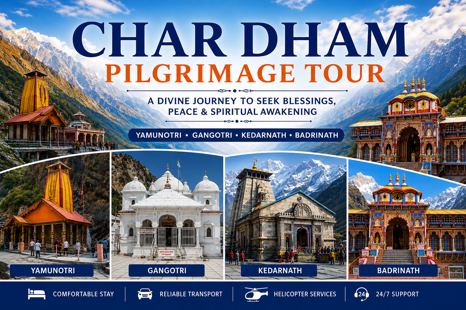 Char Dham Pilgrimage Tour Packages in Uttarakhand | My Trip Baba