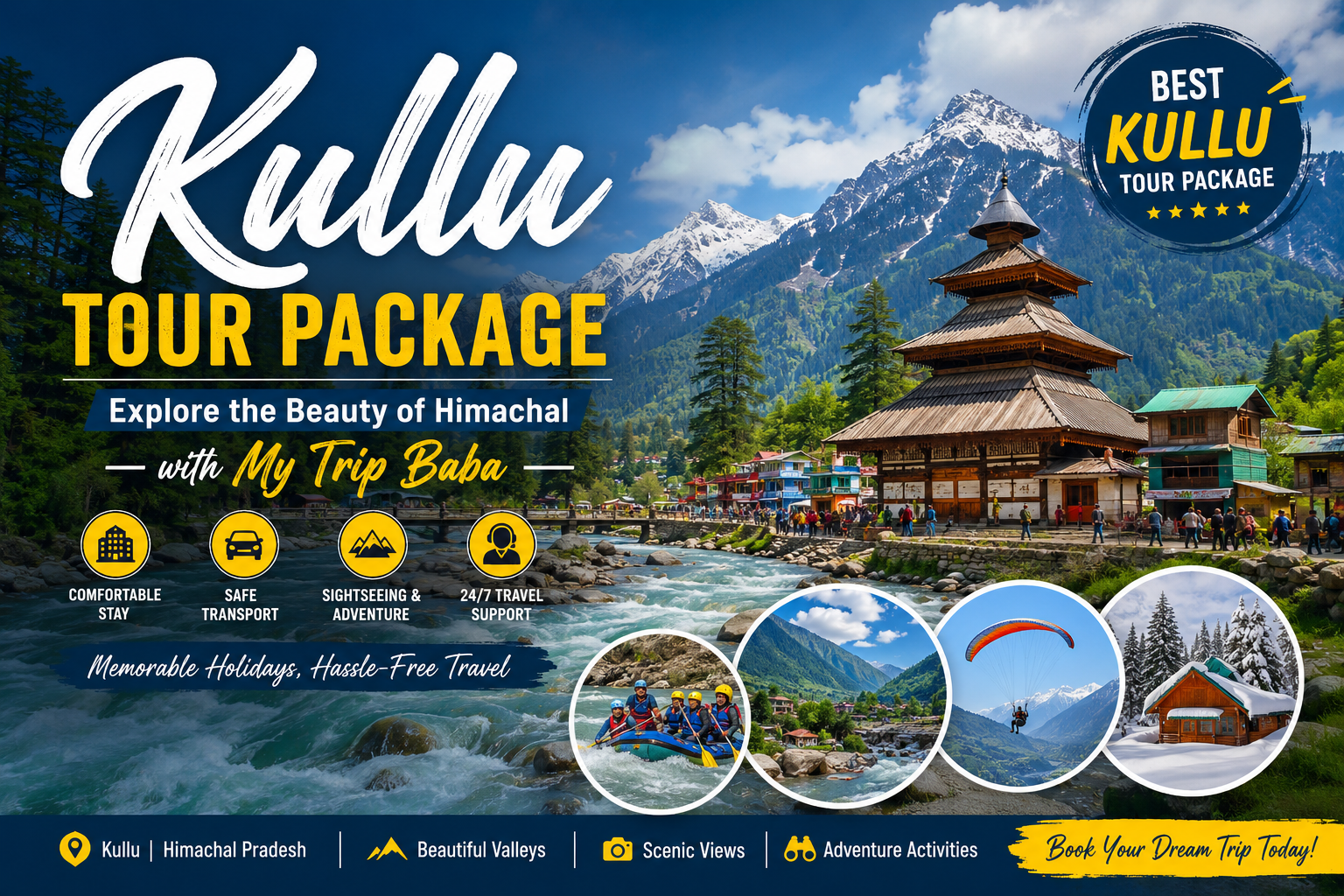 Kullu Tour Package | Affordable Himachal Tour Packages with My Trip Baba