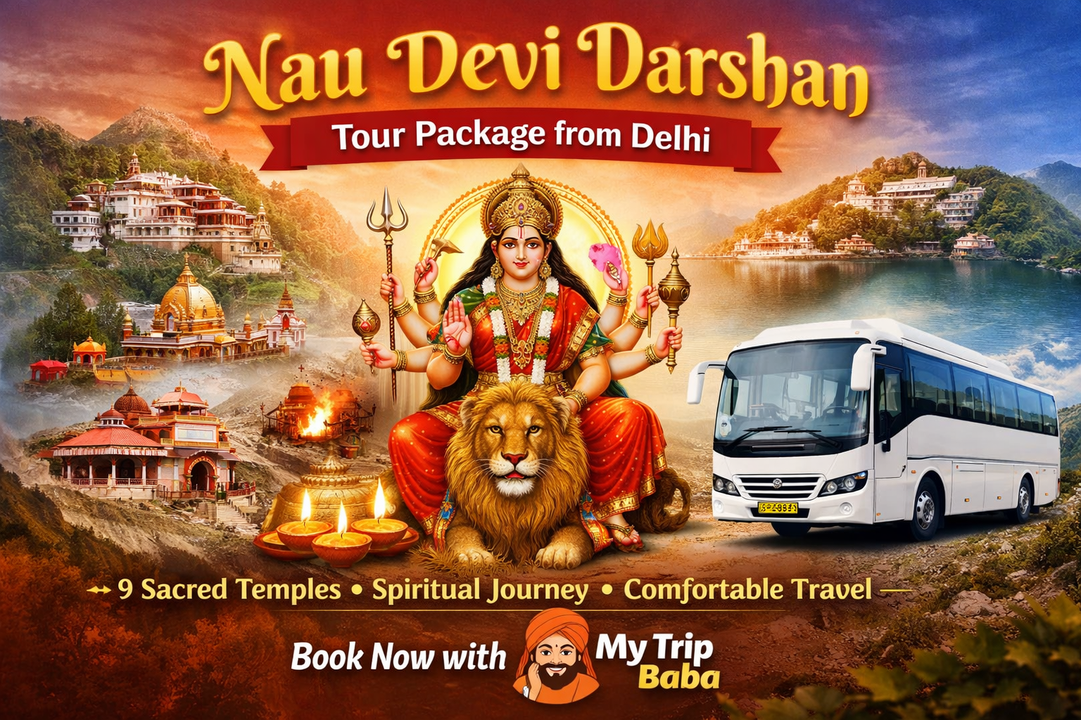Nau Devi Darshan Tour Package from Delhi | My Trip Baba