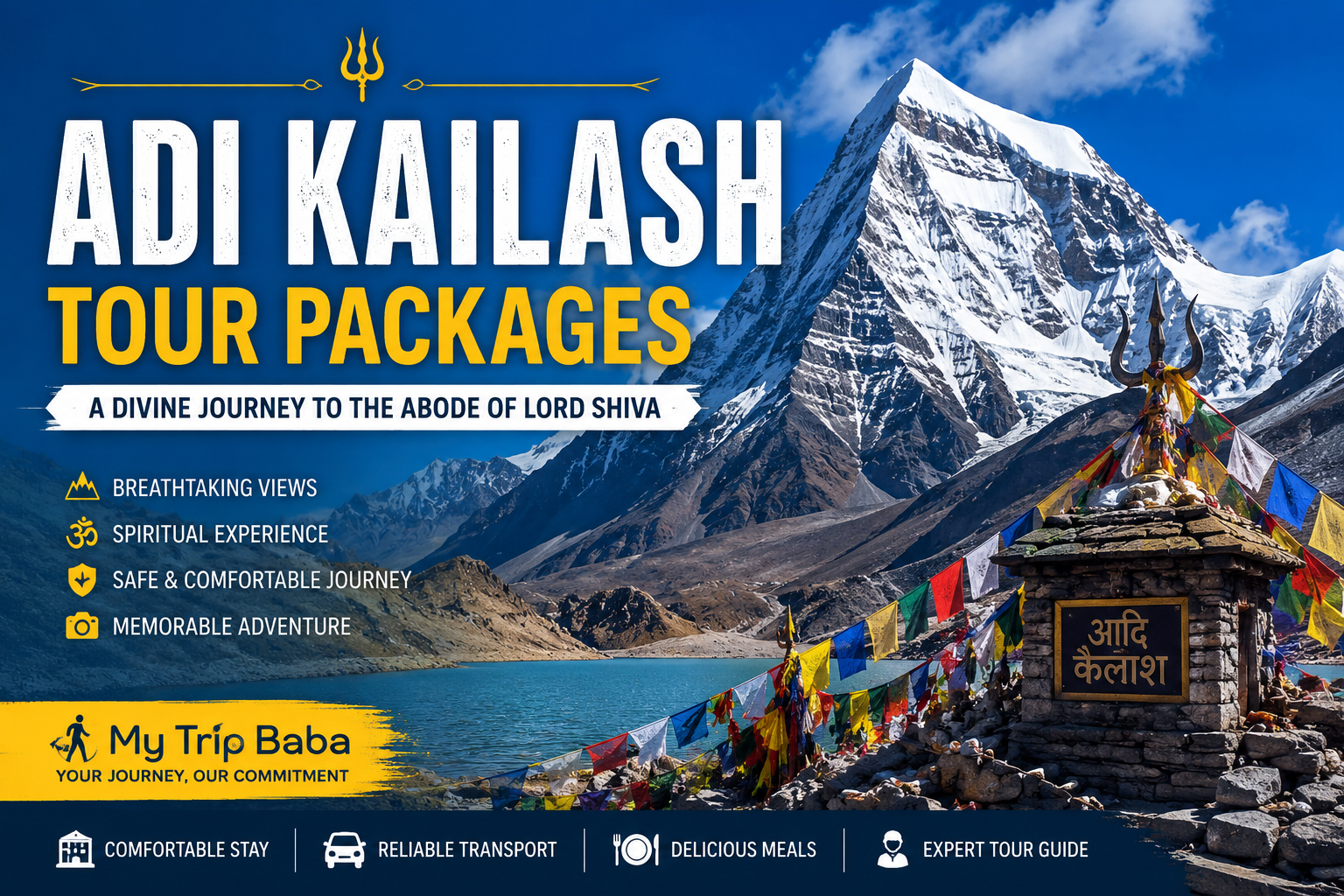 Adi Kailash Tour Packages 2026 | Affordable Kailash Yatra by My Trip Baba